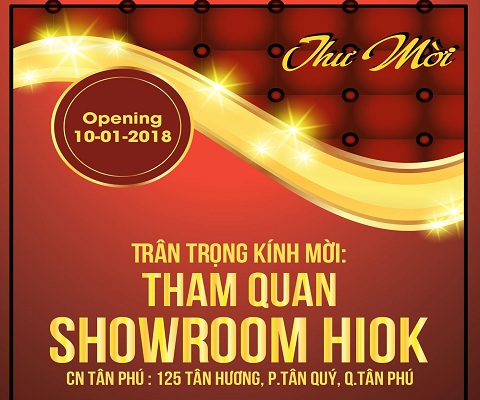 Thông Báo Khai Trương Showroom HiOK - Tân Phú